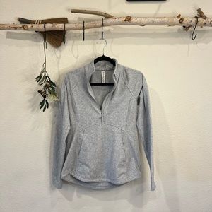 Kyodan Quarter Zip Jacket Herringbone Pattern Size Small